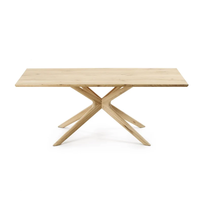 Armande oak veneer table with white wash finish 200 x 100 cm