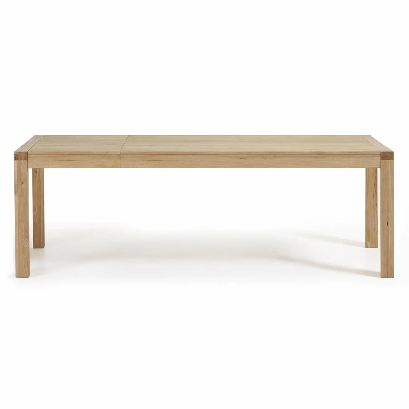 Briva extendable table with a natural oak wood finish, 200 (280) x 100 cm