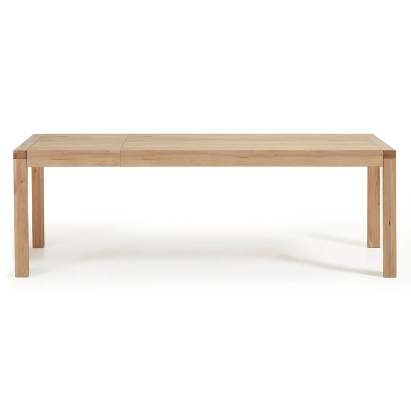 Briva extendable table with a natural oak wood finish, 200 (280) x 100 cm