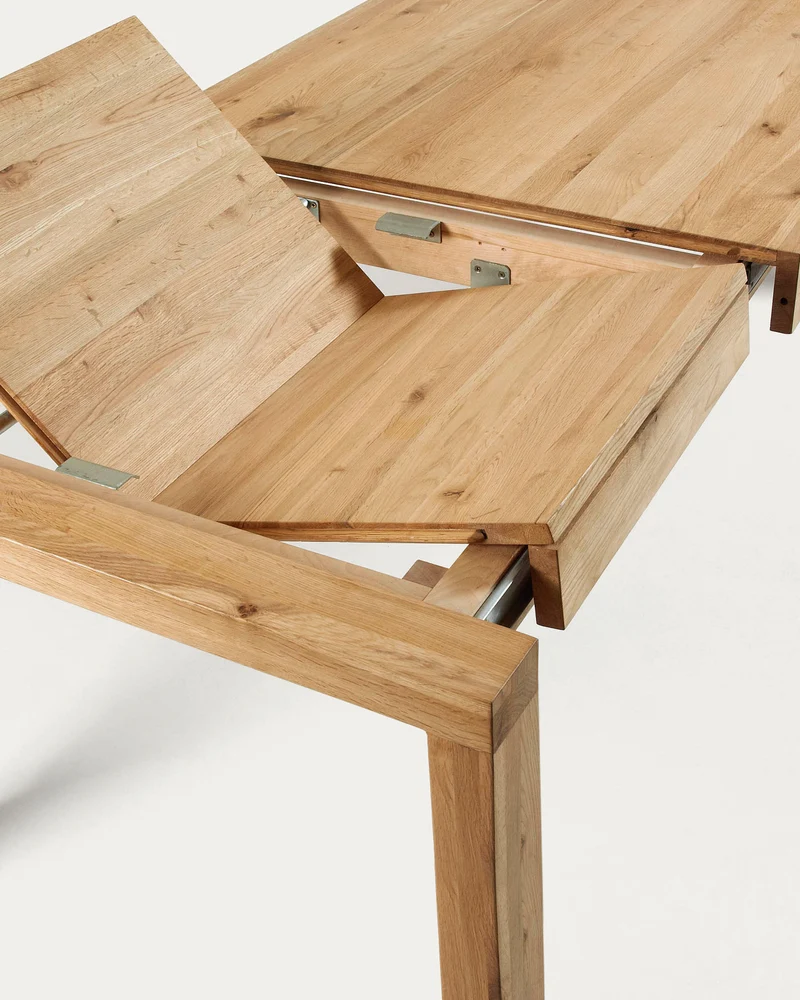 Briva extendable table with a natural oak wood finish, 180 (230) x 90 cm