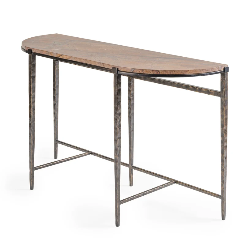 Forest Brown Marble Console Table