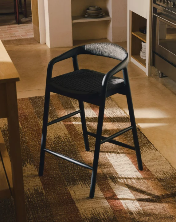 Derile Stool Black Finish