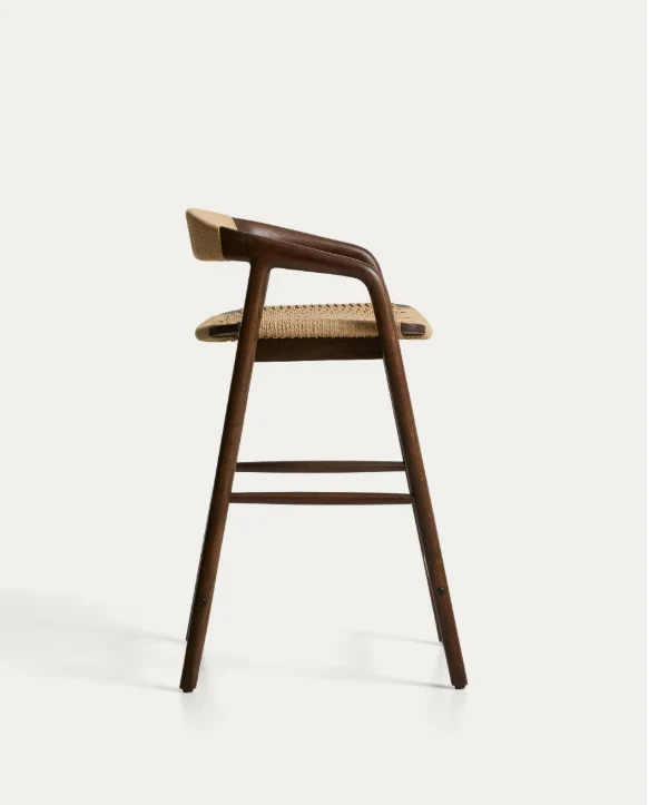 Derile Stool Walnut Finish