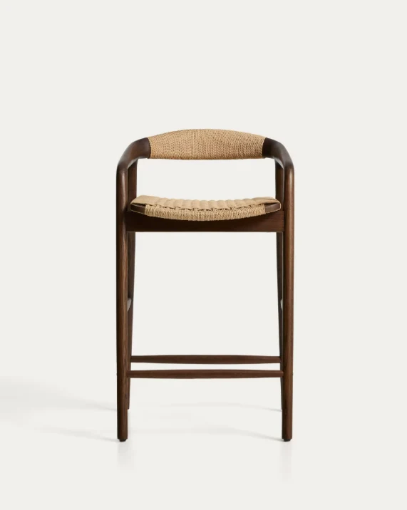 Derile Stool Walnut Finish