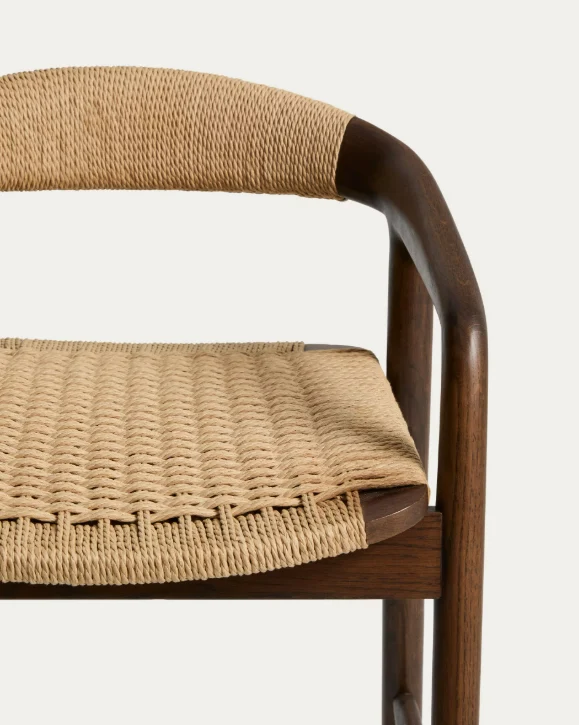 Derile Stool Walnut Finish