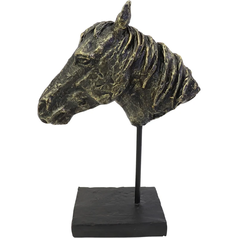Bay Horse Head Sculpture