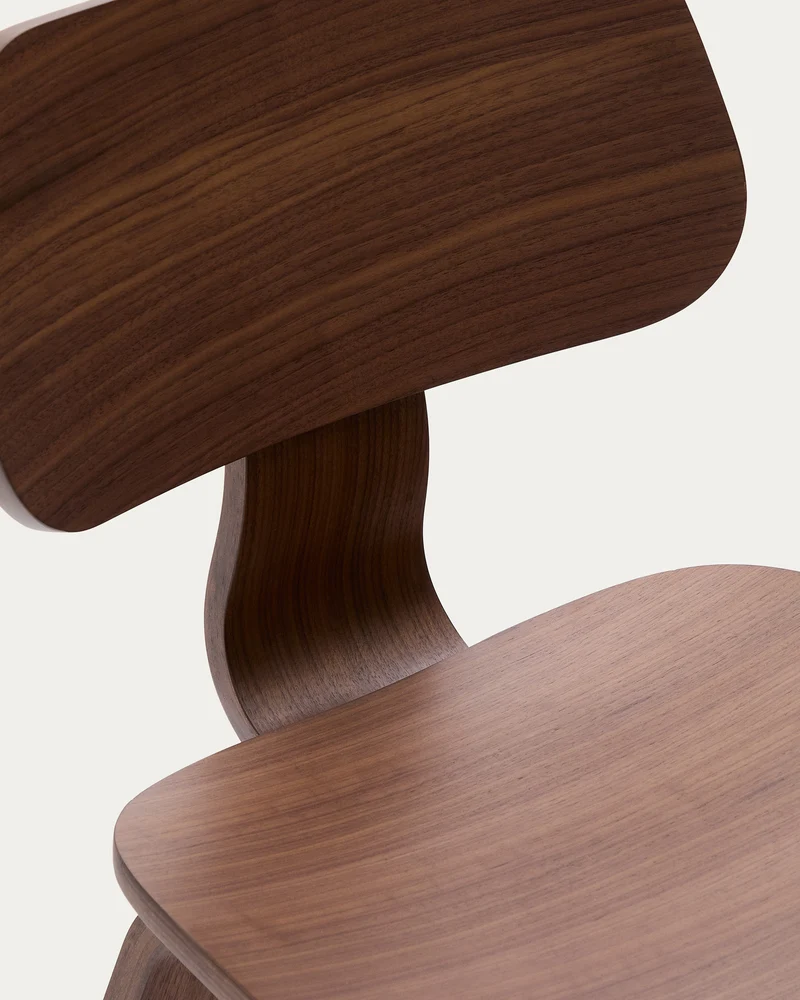 Gena chair in walnut veneer