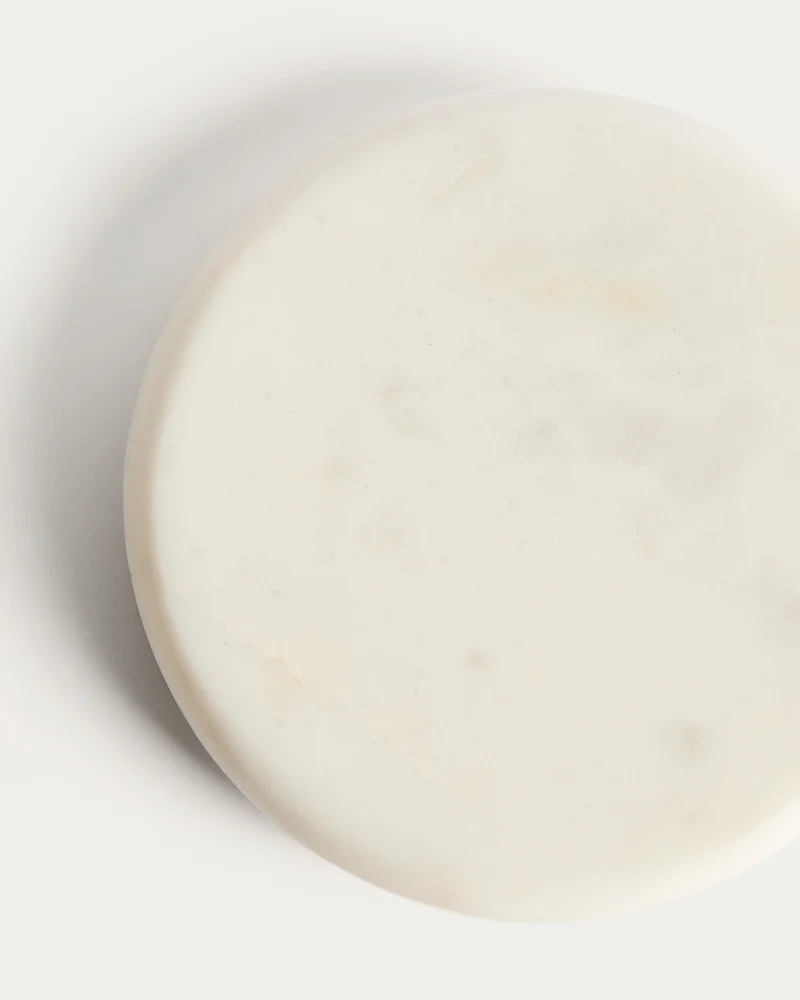 Erefi set of 4 white marble coasters