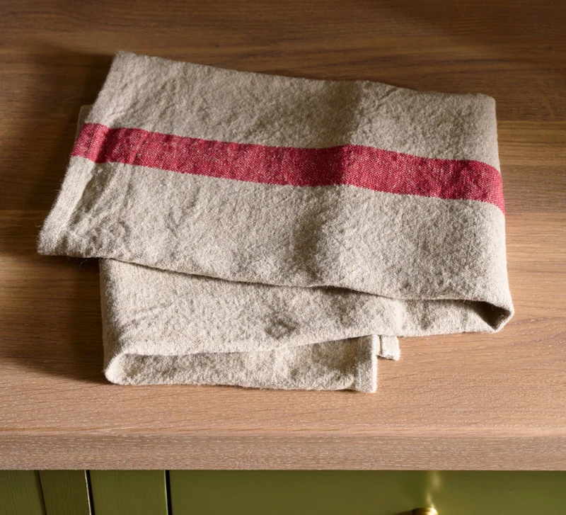 Quinn Linen Stripe Tea Towel