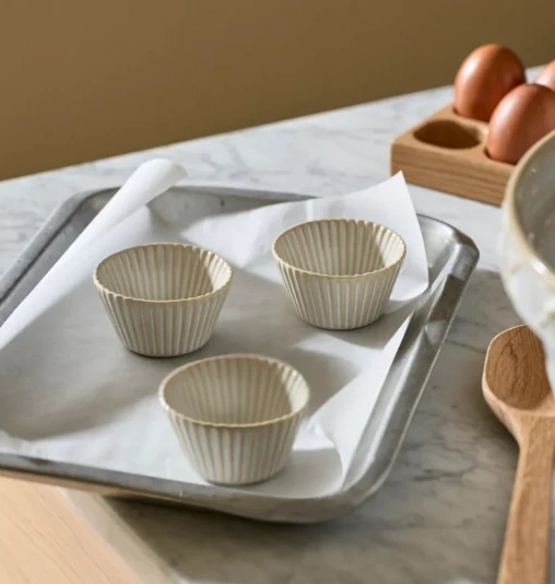 Bramley Ceramic White Cupcake Case