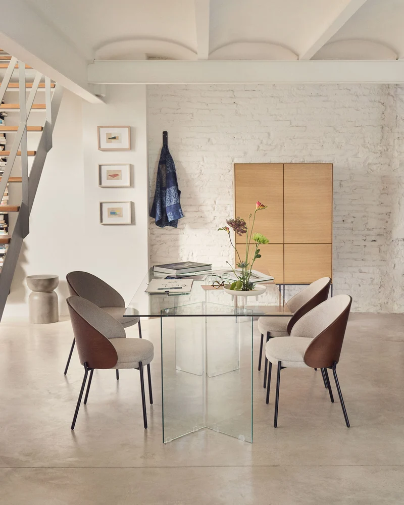 Burano glass table 180 x 90 cm