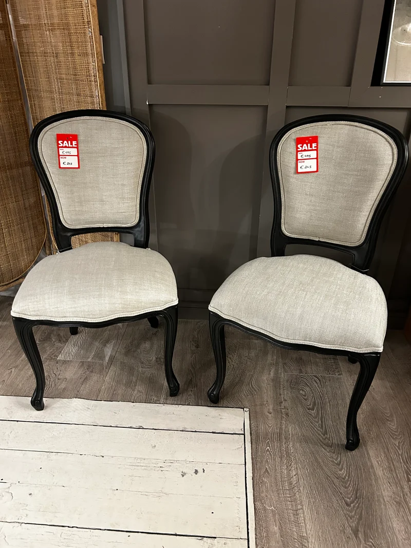 Dining Chair Grey & Black