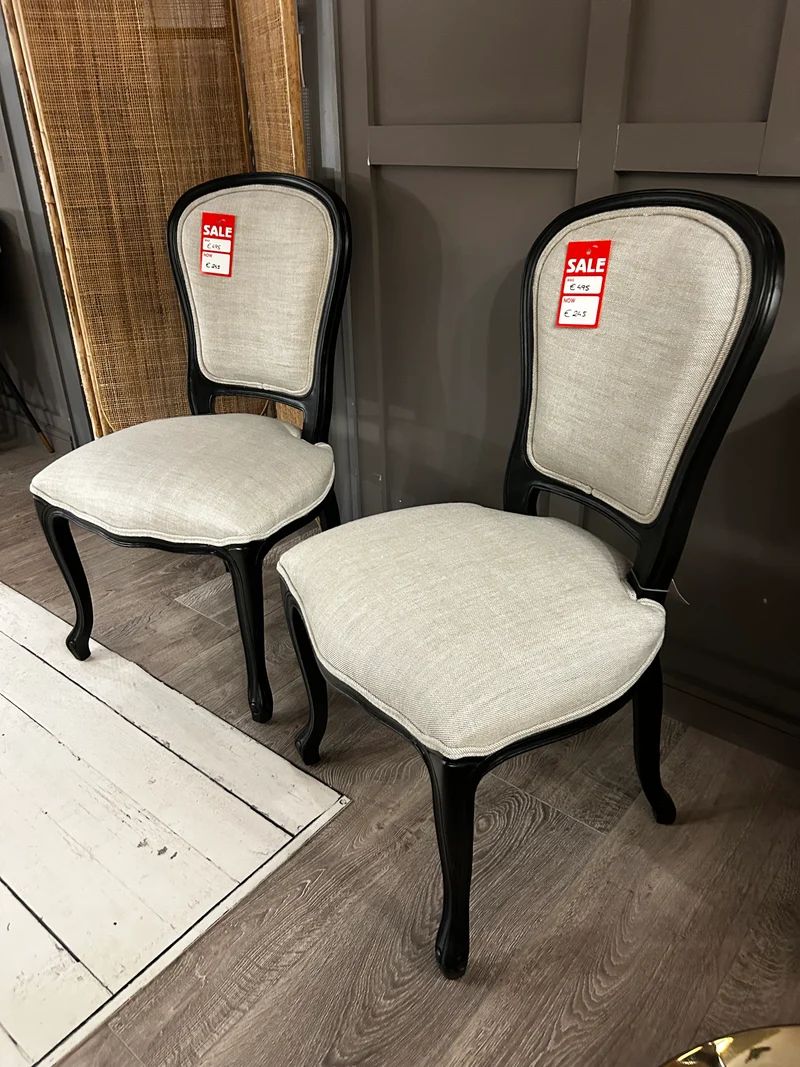 Dining Chair Grey & Black