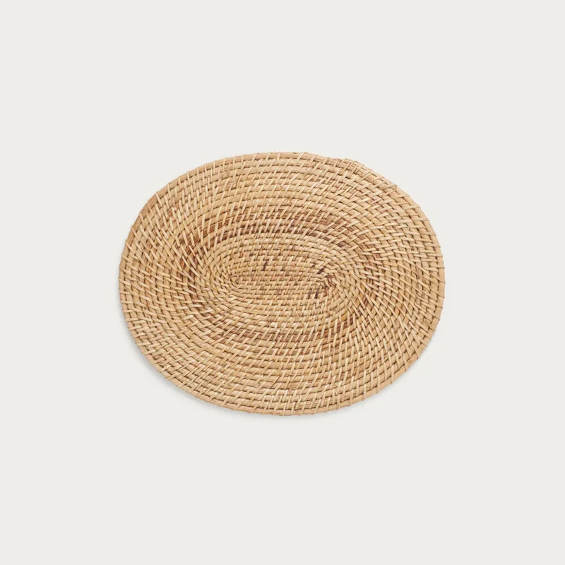 Ashbourne Rattan Oval Placemats Set of 4