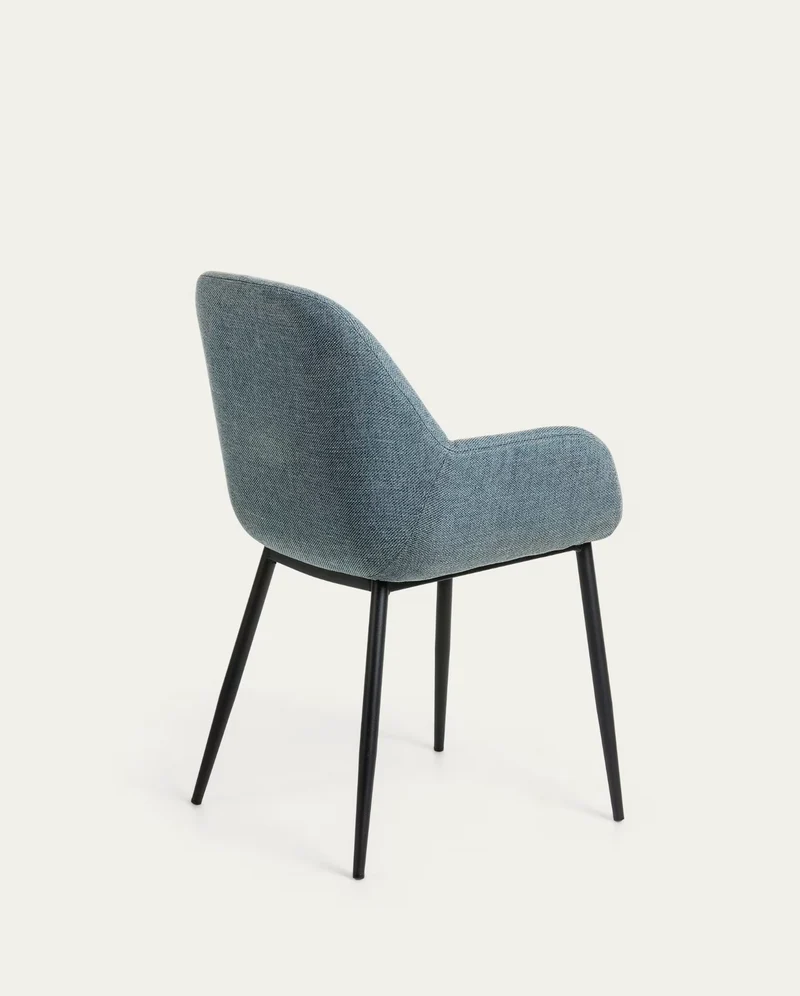 Konna Chair Light Blue & Black Leg