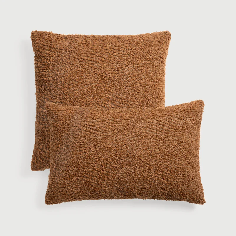 Wave Cushion Cinnamon