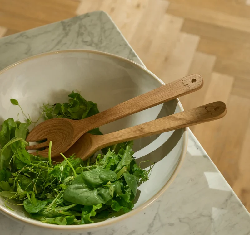Orford Oak Salad Servers