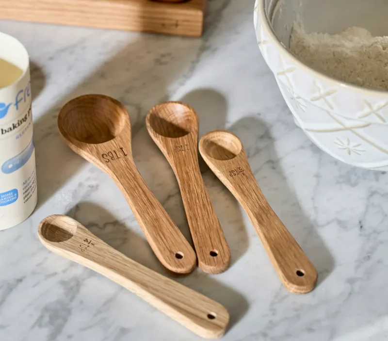 Orford Wooden Measuring Spoons, Set of 4