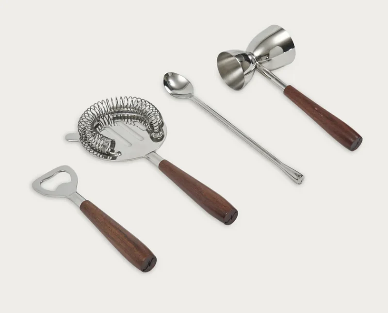 Holland Stainless Steel Bar Tools, 4pc Set
