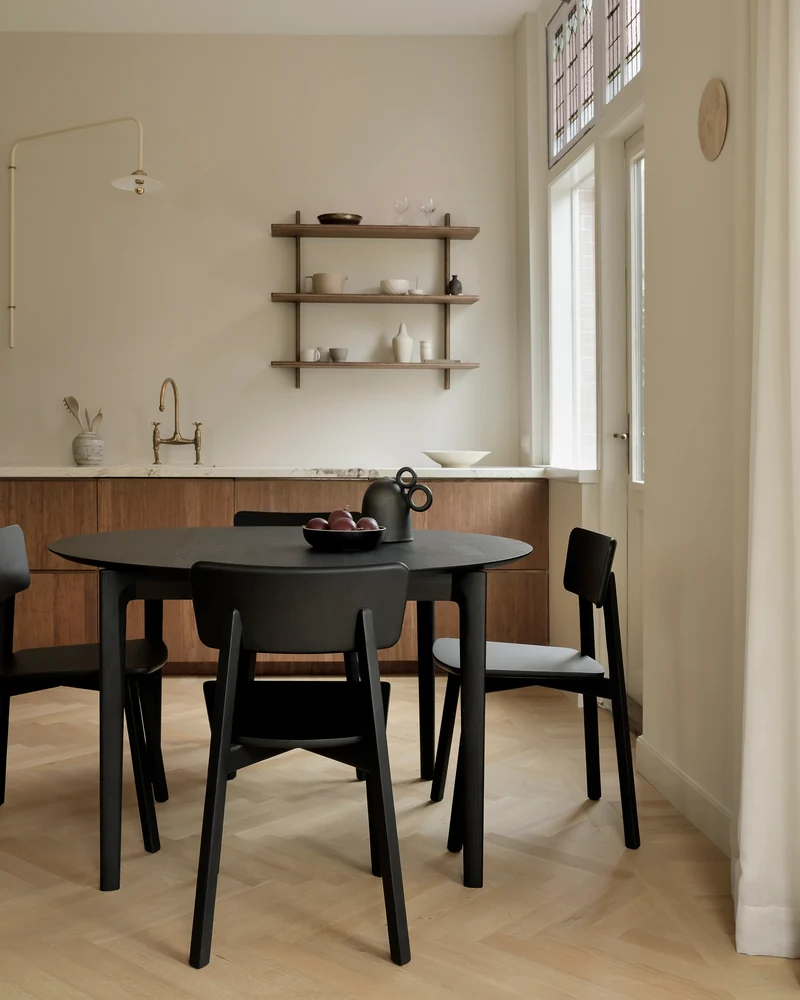 Bok Extendable Dining Table - Oak Black