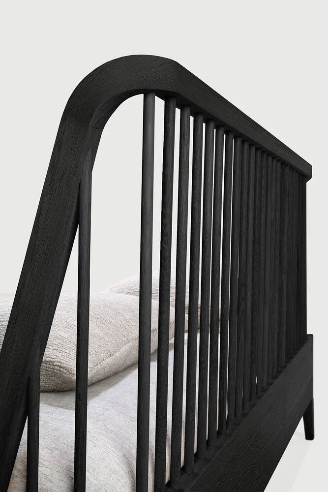 Spindle Bed Super King - Oak Black