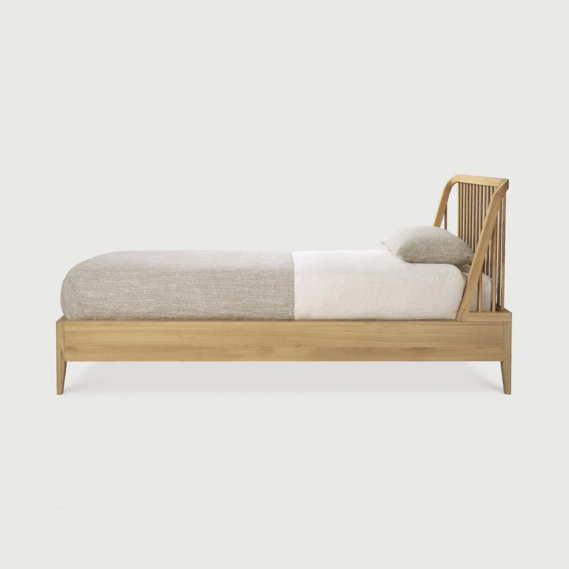 Spindle Bed Single - Oak