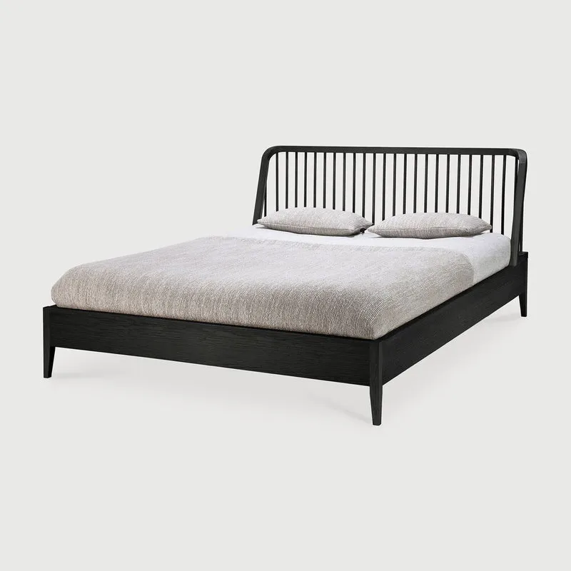 Spindle Bed King - Oak Black