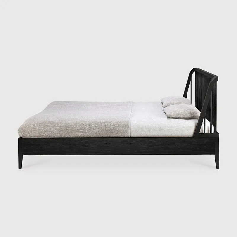 Spindle Bed King - Oak Black