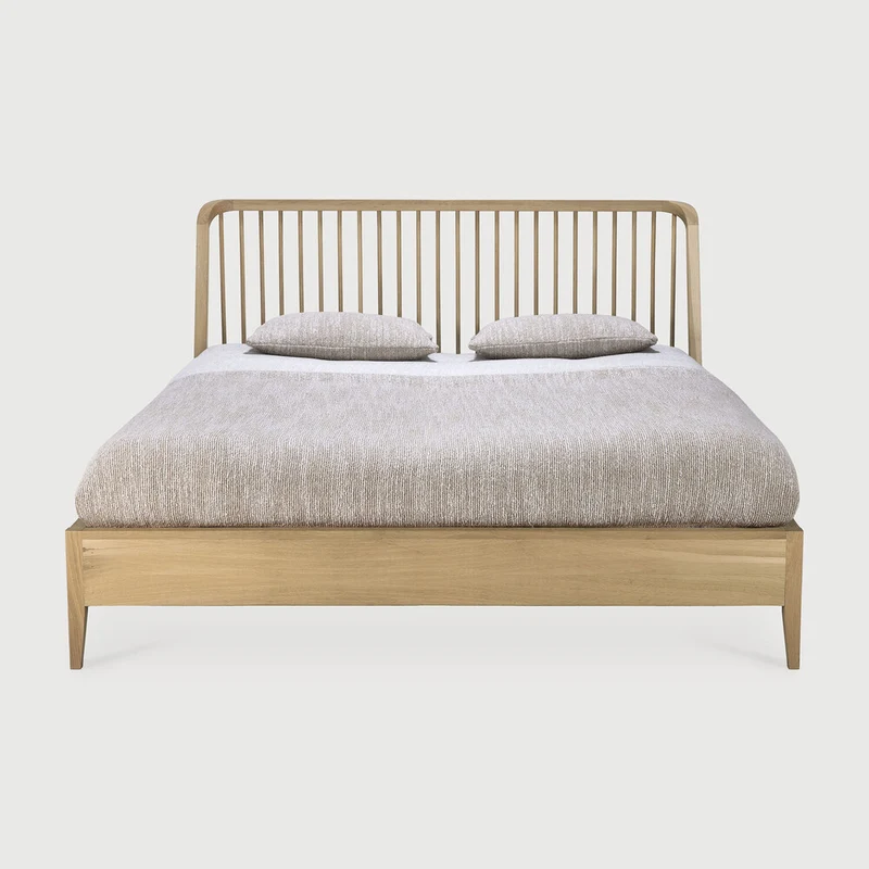 Spindle Bed King - Oak