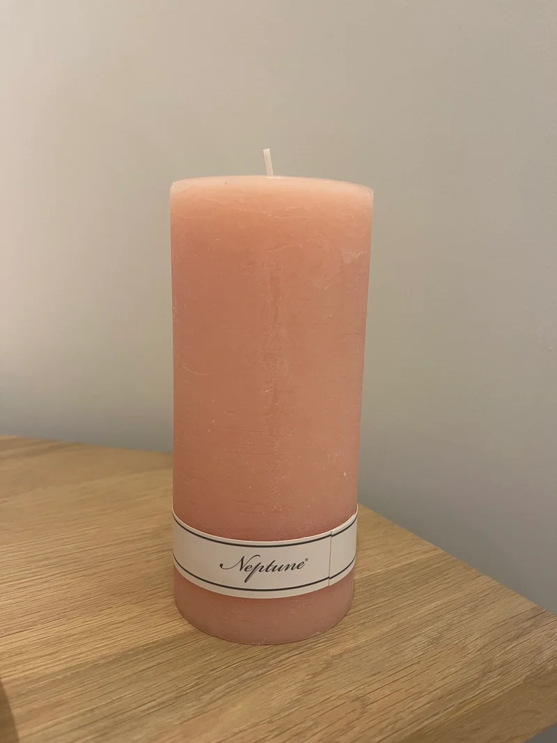 Blyton Pillar Candle 7 x 15 - Potters Pink