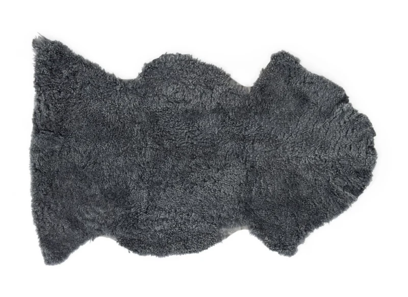Tussock Sheepskin Single Rug - Grey