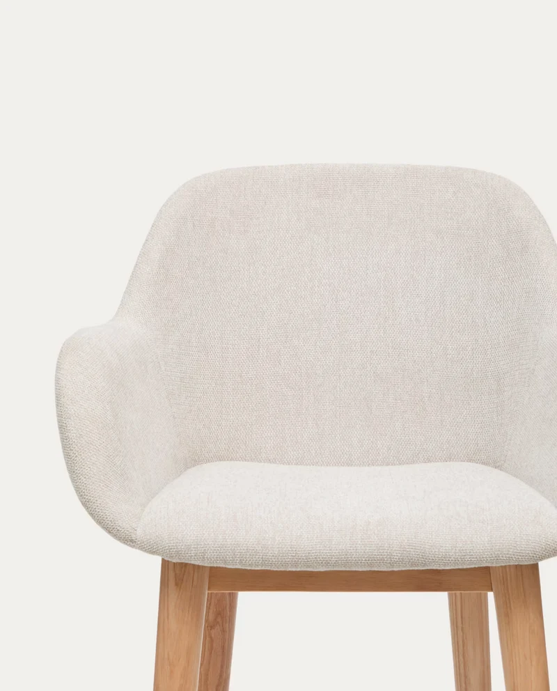 Konna Stool Beige & Light Finish 65 cm