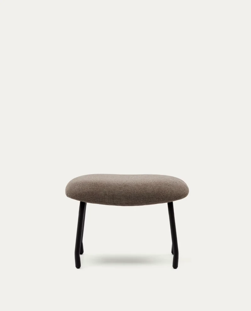 Belina Footrest Light Brown & Black Leg