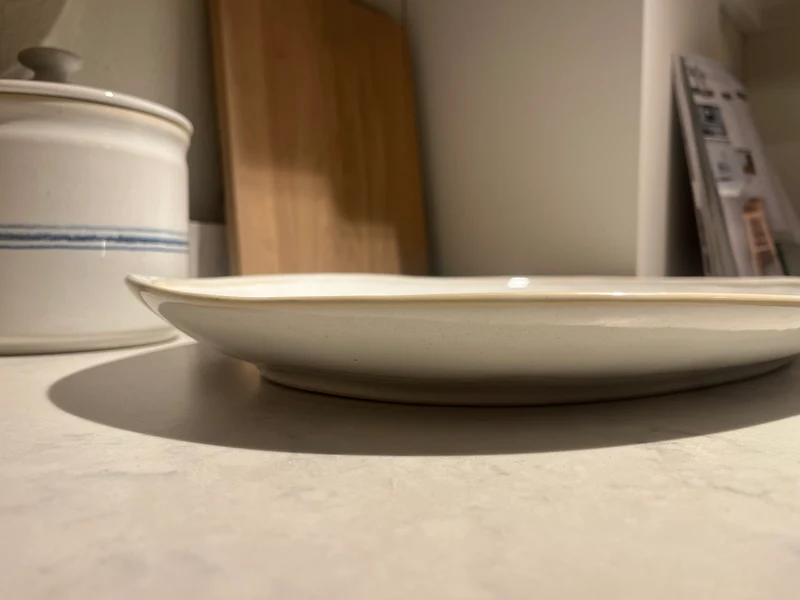 Clovelly Large Platter - Reactive White