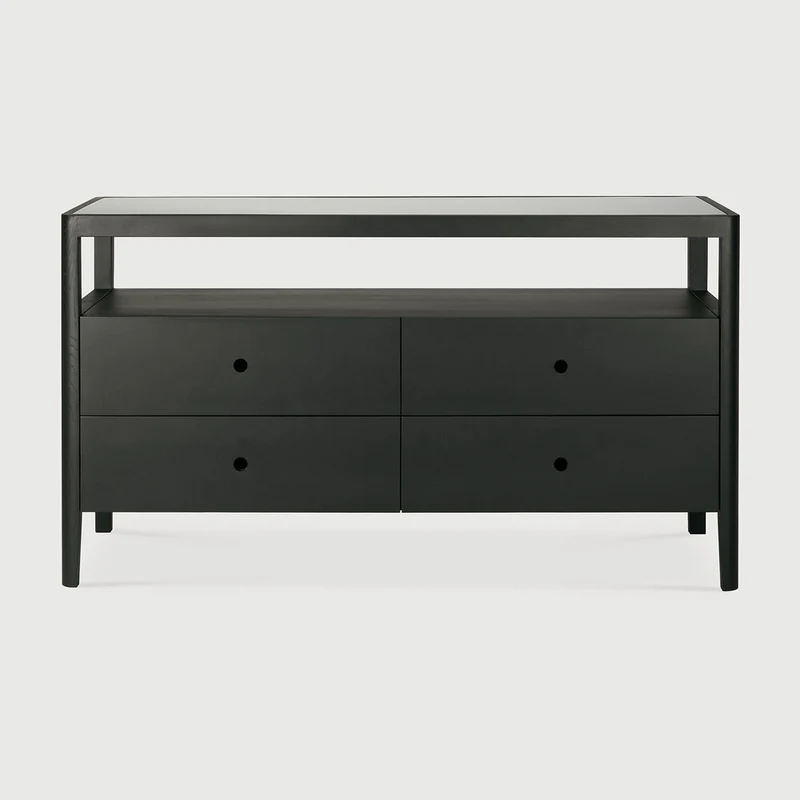 Spindle Dresser Oak Black