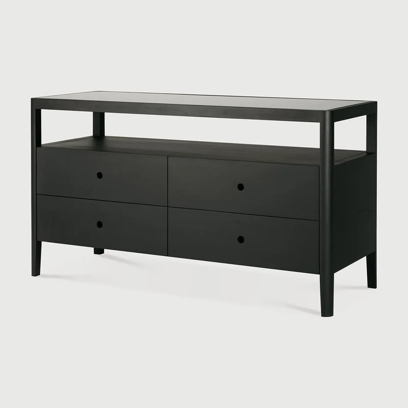 Spindle Dresser Oak Black