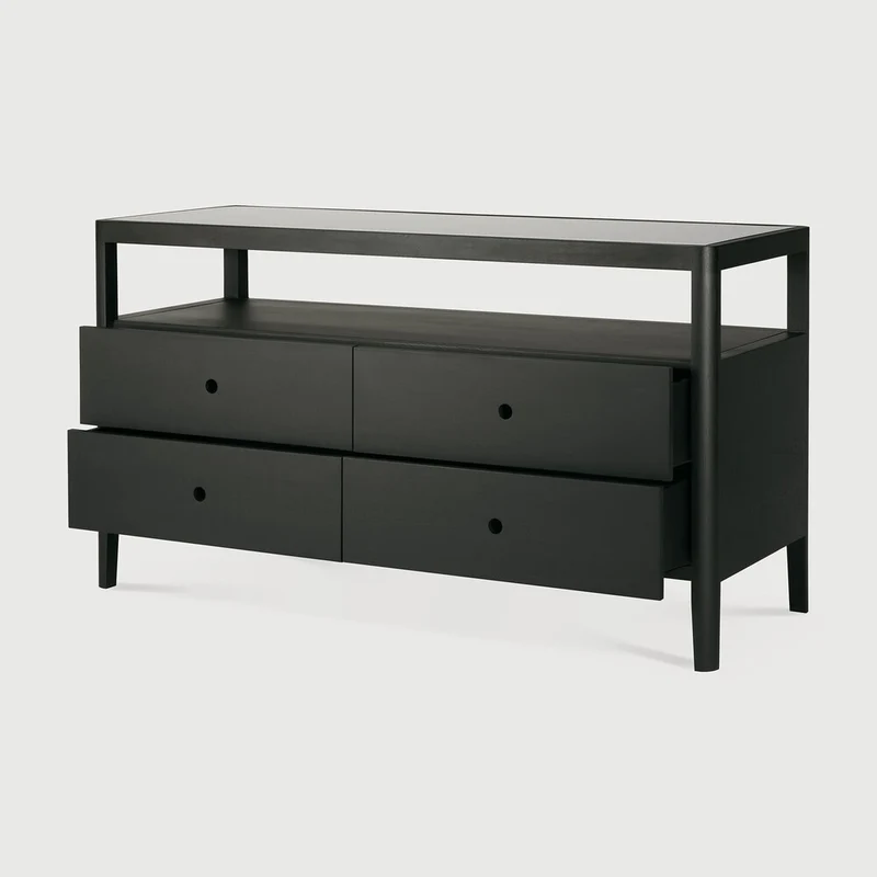 Spindle Dresser Oak Black