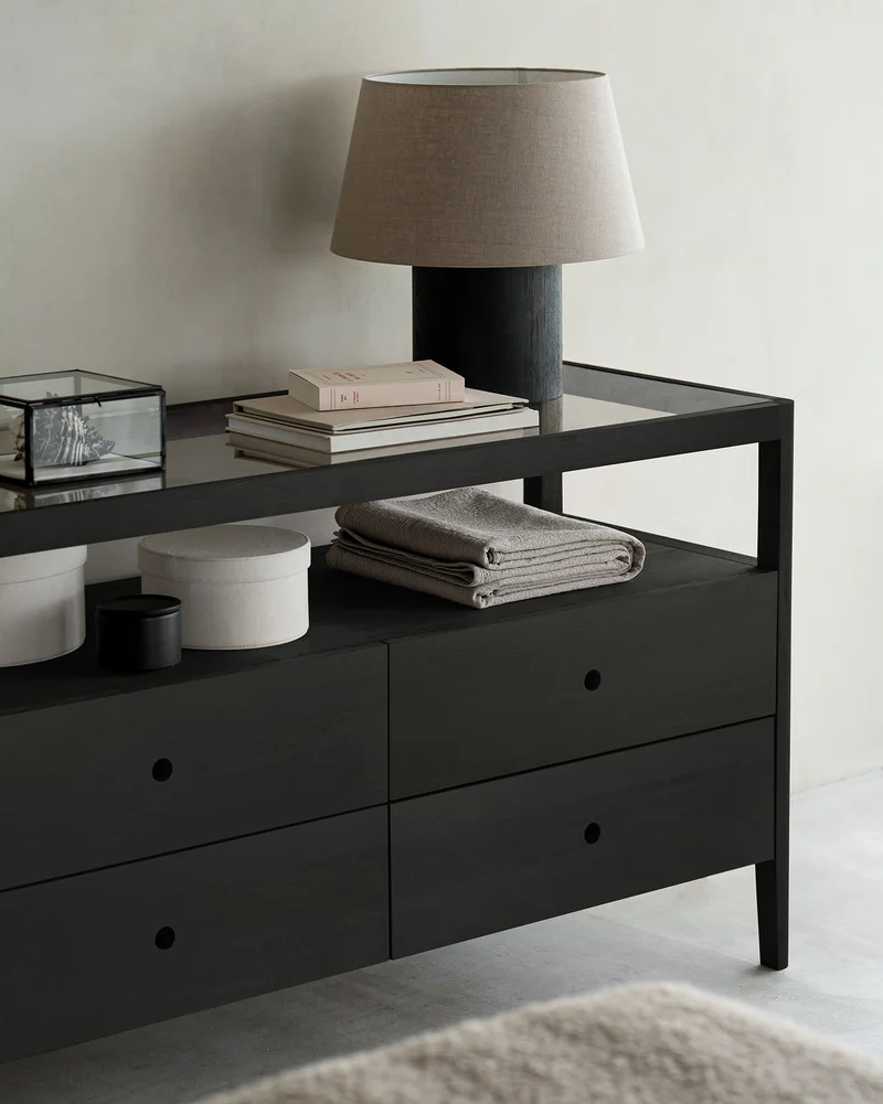 Spindle Dresser Oak Black