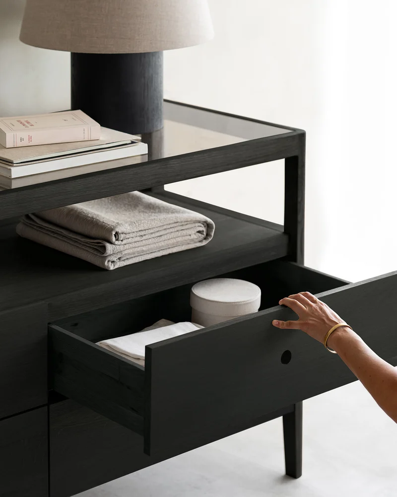 Spindle Dresser Oak Black