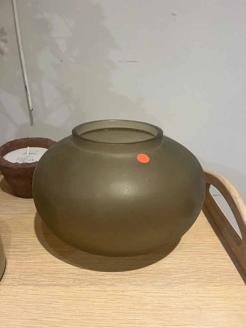 Alconbury Round Vase Small Grey