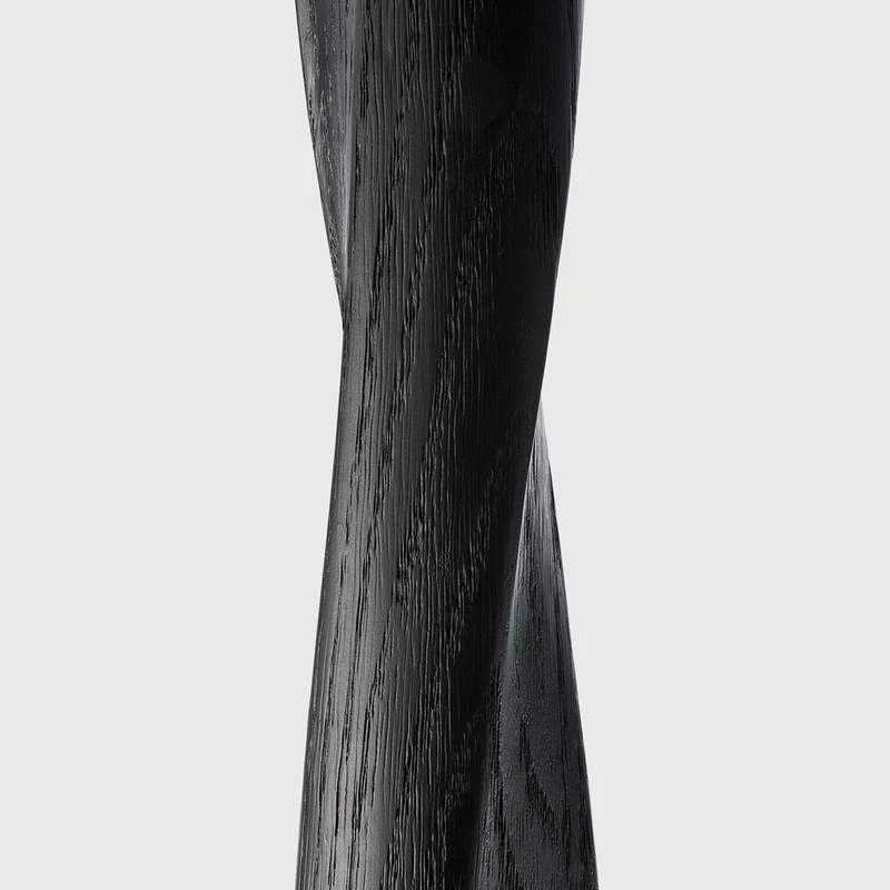 Torsion Round Dining Table - Oak Black