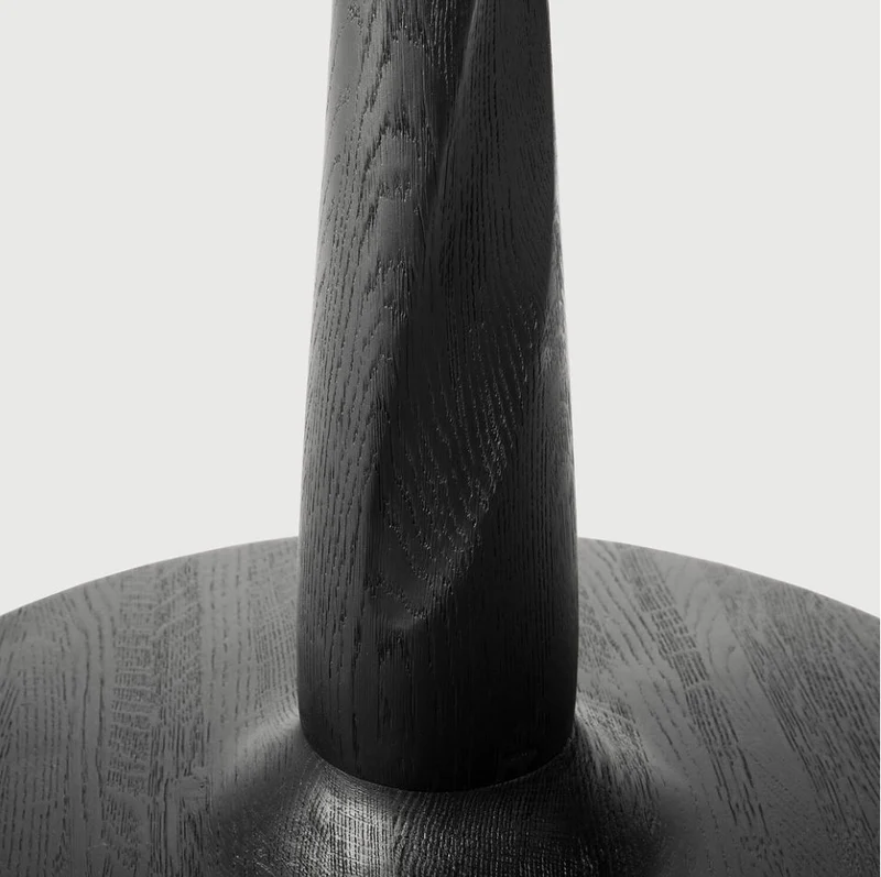 Torsion Round Dining Table - Oak Black