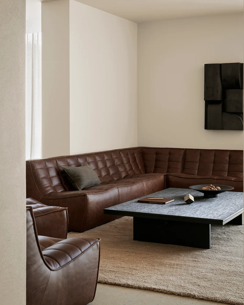 N701 3 Seater - Chestnut Leather