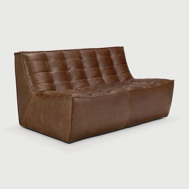 N701 2 Seater - Chestnut Leather