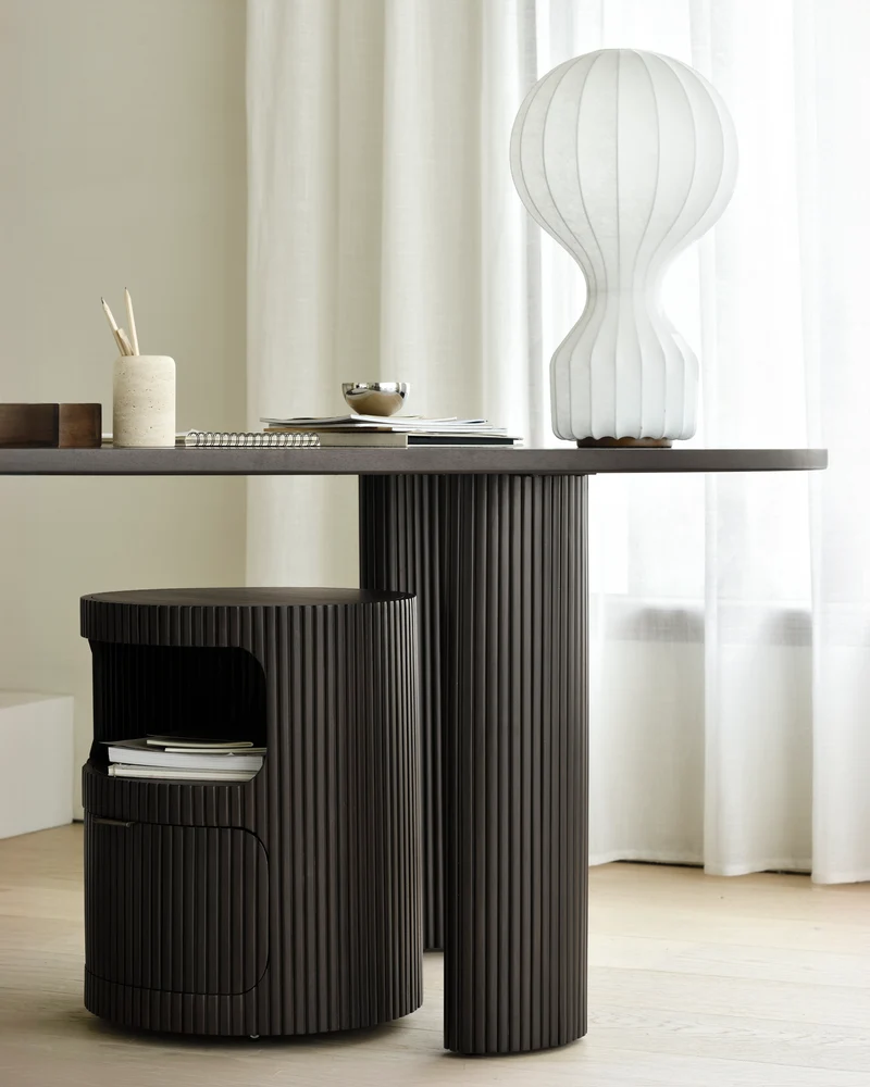Boomerang Drawer Unit - Mahogany Dark Brown