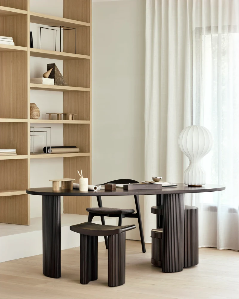 Boomerang Drawer Unit - Mahogany Dark Brown