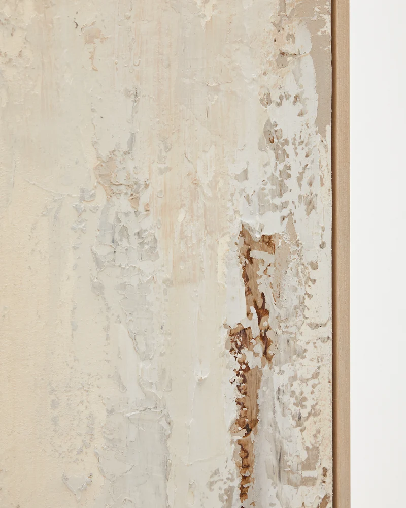 Silpa abstract painting in light beige 200 x 120 cm