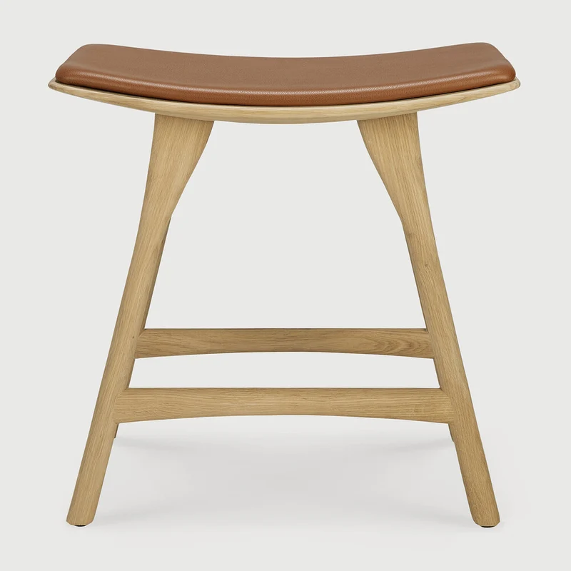 Osso Stool - Cognac Leather