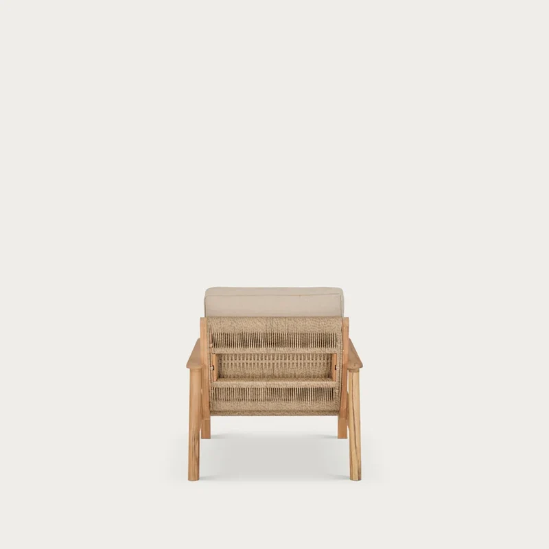 Kew Teak Armchair with Natural Cushions