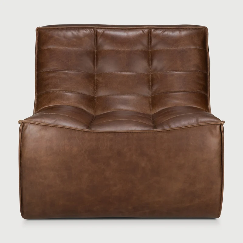 N701 1 Seater - Chestnut Leather